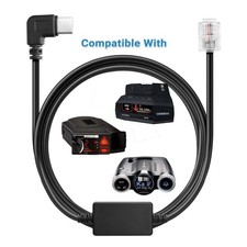 USB-C to RJ11 Power Cord for Radar Detectors Including R8w, R8, R7, R4w, R4, R3