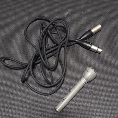 ElectroVoice 635A Silver Dynamic Omni Directional Microphone EV Mic With Cable