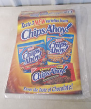 5 NOS Vintage STORE DISPLAY Advertising Sign NABISCO Chips Ahoy