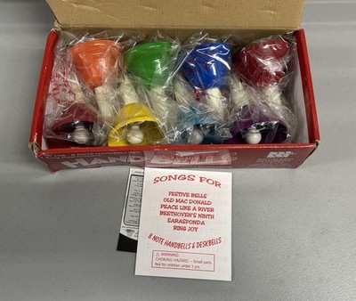 NEW! Kids Play 8 Note Hand Bell Set Rhythm Band Instruments Educational