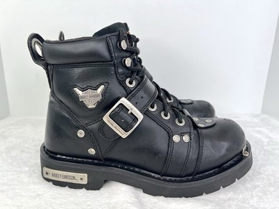 Harley Davidson Brake Buckle Leather Soft Toe Riding Motorcycle