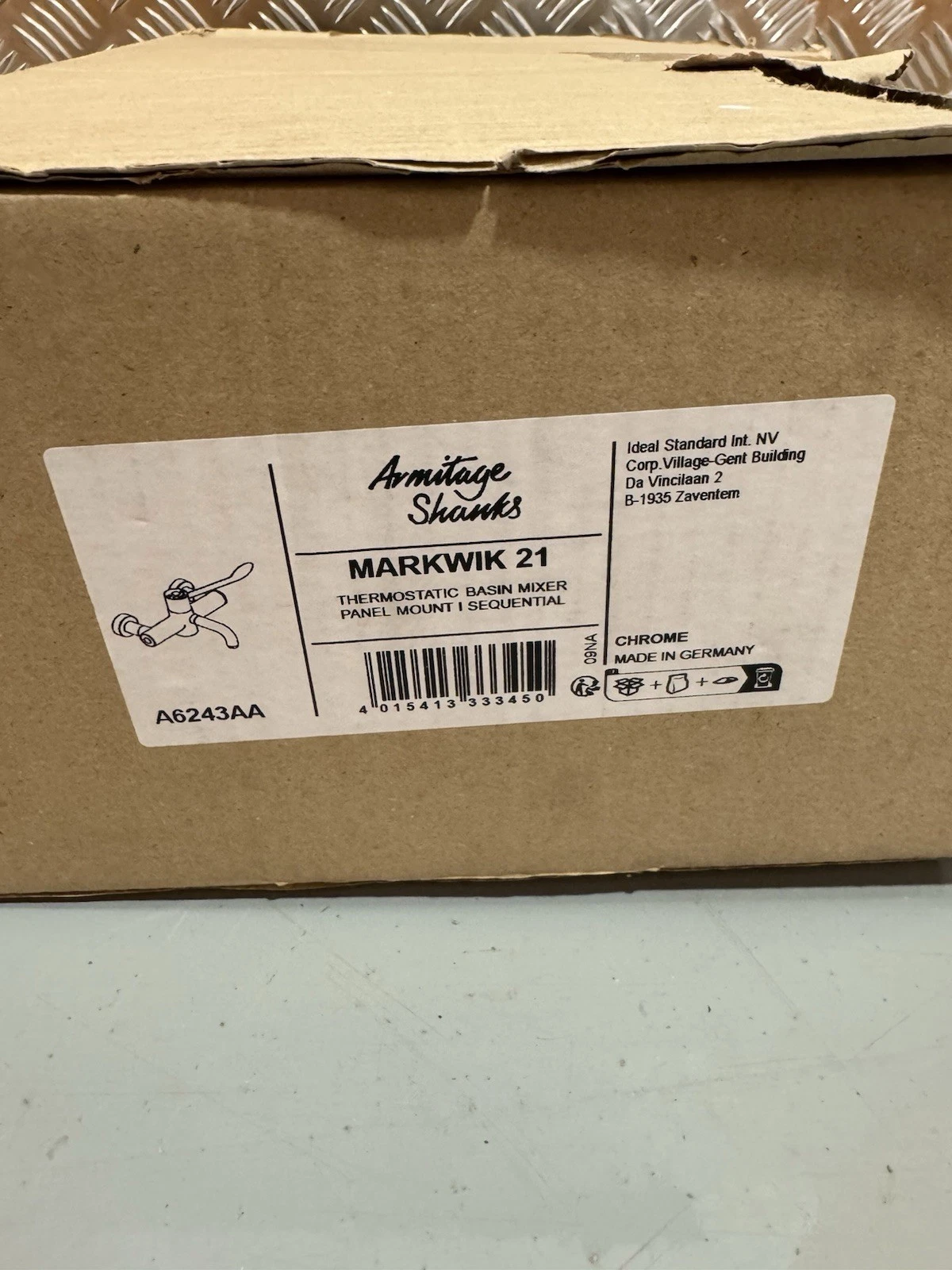 Armitage Shanks Markwik Panel Mount Mixer Tap Single Lever A6243AA Brand New 2