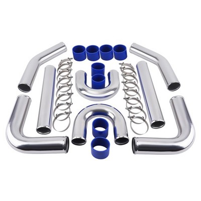 Universal 3'' 76mm Ladeluftkühler Turbo Boost Piping Rohr Schlauch Kit Klemme Kit