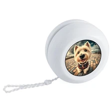 'Smiling West Highland Terrier' Retro Style Yo-Yo (YY00045774)