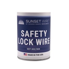 Safety Lock Wire T302/304 Stainless Steel 0.041 in 1lb Dispenser Can