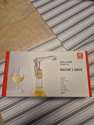 Zwilling J.A. Henckels Sommelier-Korkenzieher Edelstahl Neu Rechnung MwSt