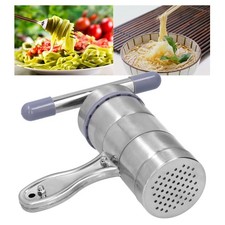 Stainless Steel Manual Noodle Maker Pasta Press Machine With 5 Mold Head Spare