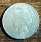 1922 D Peace Silver Dollar