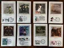GB BENHAM 1982-1994 Silk FDC Card collection - 5 Albums-  525  Covers BPC series