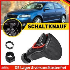 Für Audi A4 B8 A6 Q5 Q7 Schaltknauf Schalthebel Schaltknopf Gelocht Leder Knauf