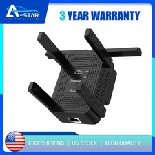 Brand New 5G WiFi Extender 6-Antenna 1200M Dual-Band Black- Home Indoor Booster