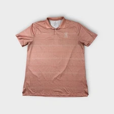 Peach Nike Dri-Fit TPC Scottsdale Casual Golf Polo Shirt Men's L Large