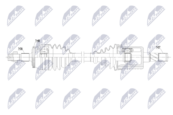 NTY Antriebswelle NPW-MG-002 FüR MG HS AS23 EHS Hybrid CSA6463 SAS23-image