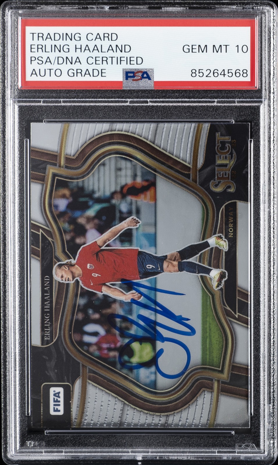 ERLING HAALAND SIGNED AUTOGRAPHED TRADING CARD PSA DNA AUTO 10