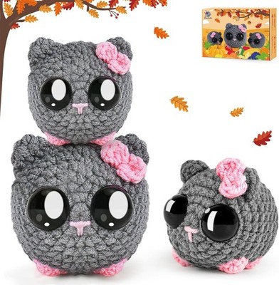 Crochet Kit for Beginners, Crochet Kits with Step-by-Step Video Tutorials, Le...
