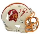 Emeka Egbuka Tampa Bay Buccaneers Signed Mini Helmet Retro Fanatics COA