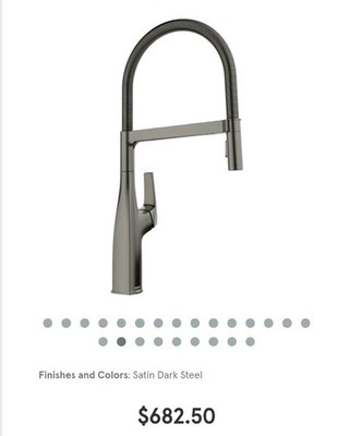 New Blanco 443266 Rivana Semi-Pro Pull-Out Kitchen Faucet Dual Spray Single Hole