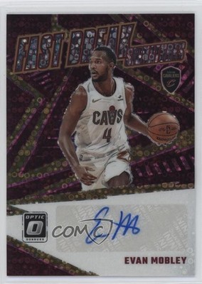 2023-24 Donruss Optic Fast Break Signatures Pink Prizm 1/25 Evan Mobley Auto 7sd