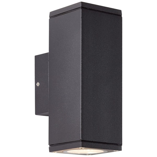 Brilliant Hally AußEn Wand Decken Leuchte Lampe 2-Flammig Anthrazit IP44 Dimmbar-image