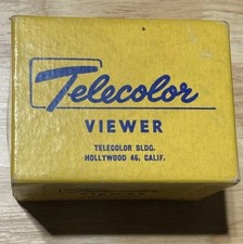Telecolor Slide Viewer With Original Box Vintage - Black