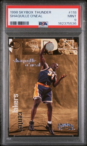 1998 SKYBOX THUNDER #118 SHAQUILLE O'NEAL PSA 9