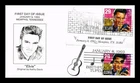 DR JIM STAMPS US COVER ELVIS PRESLEY LEGENDS OF MUSIC FDC DUAL PICTORIAL CANCEL
