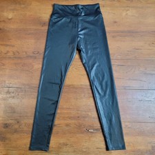 Wild Fable Womens Small Leggings 26" Faux Leather Athleisure Yoga Pants S Shiny