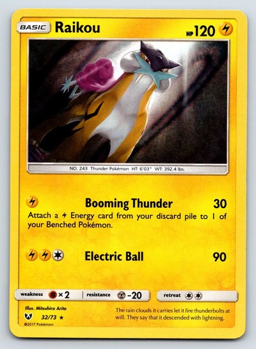 Raikou 32/73 Shining Legends Holo Rare