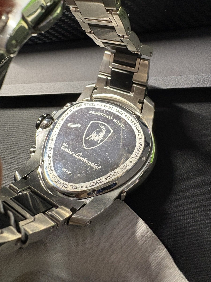 Tonino Lamborghini Jumbo Spyder Chronograph Wristwatch Stainless