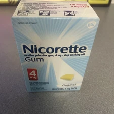 Nicorette 4mg Nicotine Gum 110 Pieces
