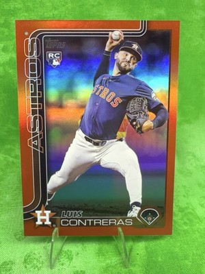 Luis Contreras RC /25 Orange Rainbow Foil - 2025 Topps Update #US323 Astros