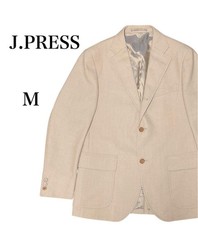 J.PRESS Beige Wool Tweed Tailored Jacket M Vintage Ivy Style Business Casual