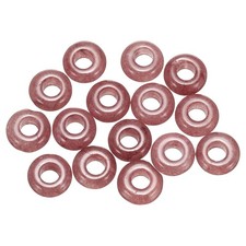 15pcs Natural Stone Beads 5x10mm Loose Necklace Craft Bead, Light Purple