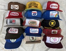 LOT of 15 Vintage PATCH TRUCKER HATS Mesh FARM SEED K Brand Swingster Louisville