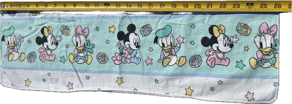 Vintage Babies Mickey Minnie Donald Receiving Blanket - Image 2 of 3