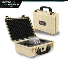 Beige Heavy Duty Weatherproof Case Slab Holder Protector Graded Card Storage Box