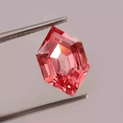 9.55 Ct Natural Ceylon Padparadscha Sapphire Fancy Shape Flawless Loose Gemstone