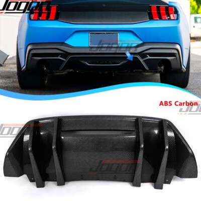 Rear Bumper Air Diffuser ABS Carbon For S650 Ford Mustang GT S650 EcoBoost 2024+