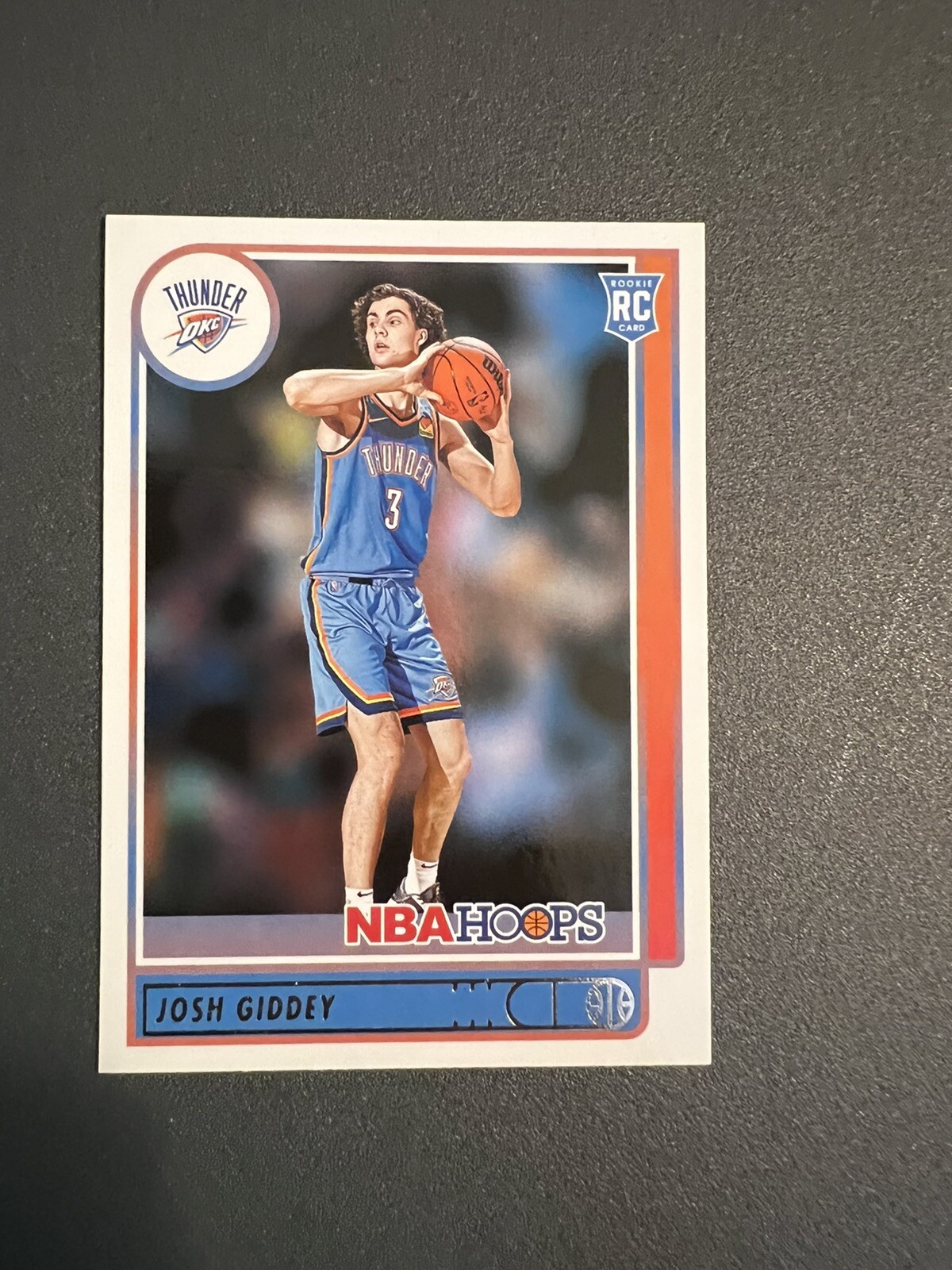 2021-22 Panini NBA Hoops Josh Giddey RC Thunder rookie card #202