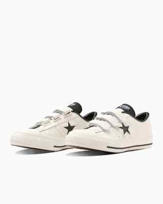 CONVERSE ONE STAR J V-3 35200310 Weiß/Schwarz Unisex Gr.
