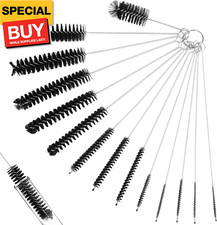 Bottle Cleaning Brushes, 8.3 Inch Nylon Tube Brush Set Small Straw Brush Pipe Tu