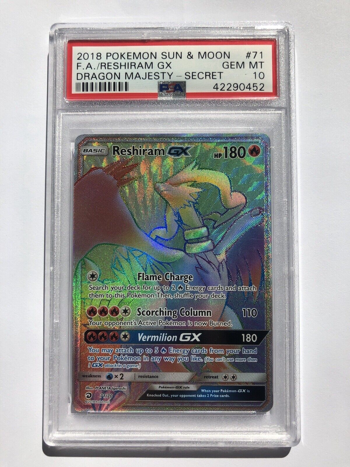 Reshiram GX (11/70) [Sun & Moon: Dragon Majesty] – Pokemon Plug