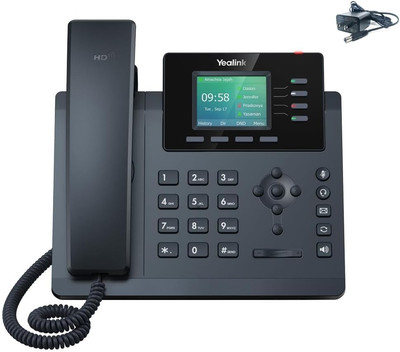 SIP-T34W Wifi IP Phone - Power Adapter Included - 4 Voip Accounts. 2.4