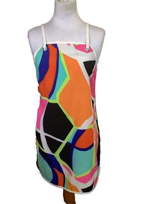 neon color block dress Neon Color Block Maxi Dress