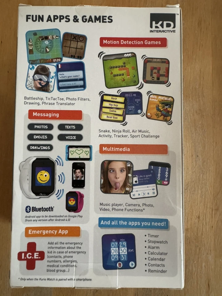 Kurio Kids Smart Watch, Photos, Send Messages, Record Videos, Play Games & Music, photo 3 of 5