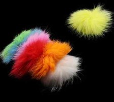 12 pezzi tinta mosca legatura coda di volpe artica capelli salmone testa d'acciaio pelliccia mosche materiale