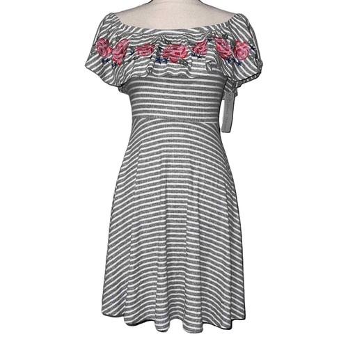 Splendid Cassie Terry Stripe Dress White/seaport | eBay