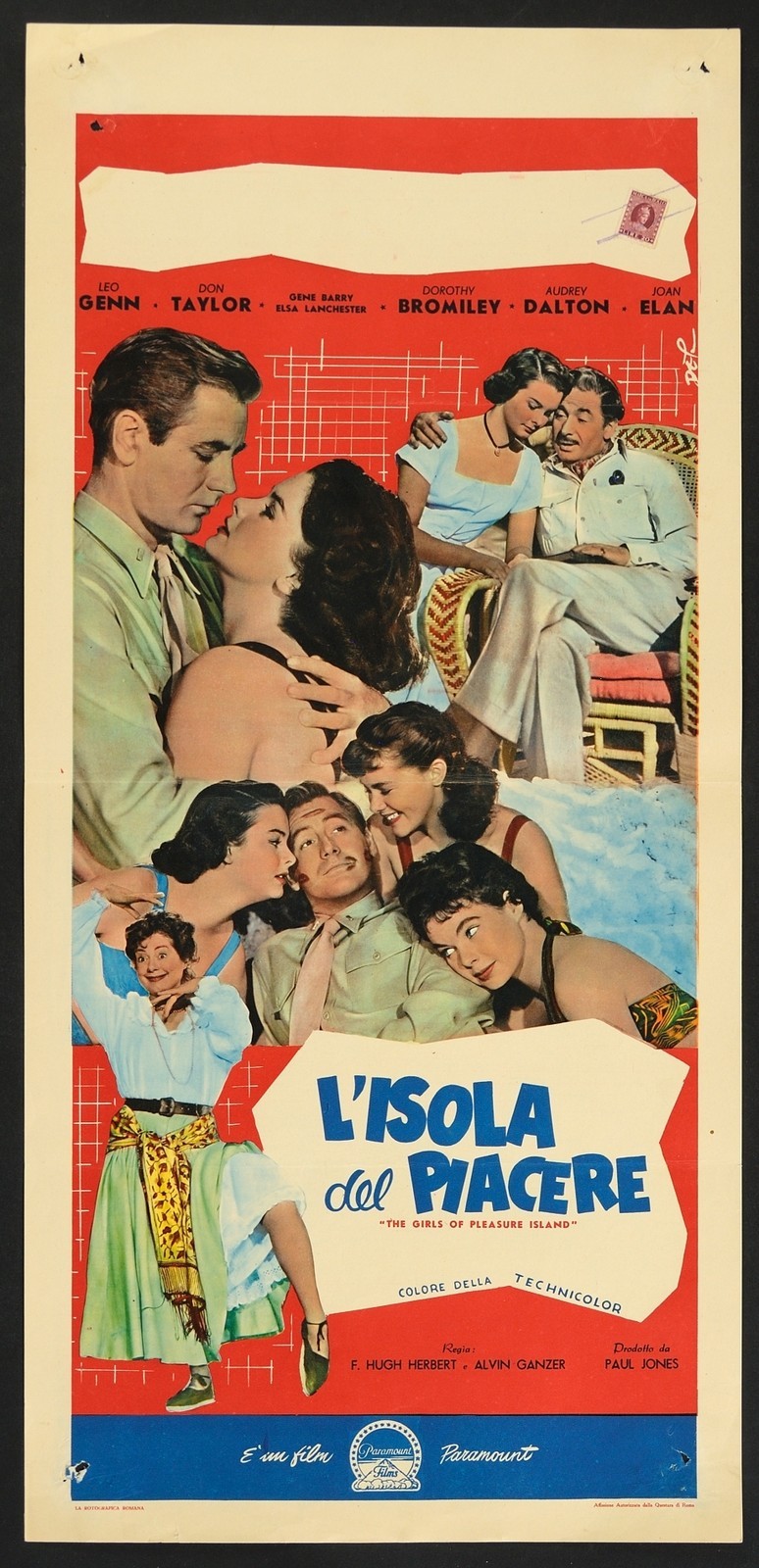 Locandina di L'ISOLA DEL PIACERE (1953)