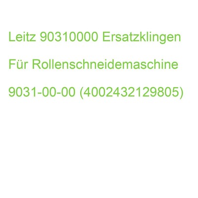 Leitz 90310000 Ersatzklingen Für Rollenschneidemaschine (4002432129805)