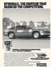 1988 Chevrolet Corvette SCCA DynoMax - Original Car Advertisement Print Ad J253